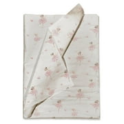 Pro Supply Global Ballerina Printed Tissue Paper for Gift Bags or Boxes and Wrapping - Baby Shower Bulk Decorative Art Tissue Paper for Packaging and Gifting | 24 Sheets 20" x 30"