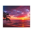 thumbnail image 4 of Beautiful Sunset Tropical Beach Ocean Canvas Wall Art for Home Decor Ready-to-Hang, 4 of 18