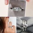 thumbnail image 2 of TechWave Ensemble de 2 Bagues en Argent Design Délicat Bague de Mode Bague Légère en Forme de Cœur Bague de Graduation Punk pour Femmes Ensemble de Bagues en Acier Inoxydable Ensemble de Bijoux Mignons Taille 5, 2 of 8