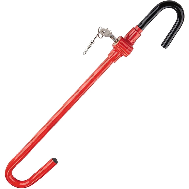CARTMAN Steering Wheel Brake Lock, Red Anti-Theft photo 1