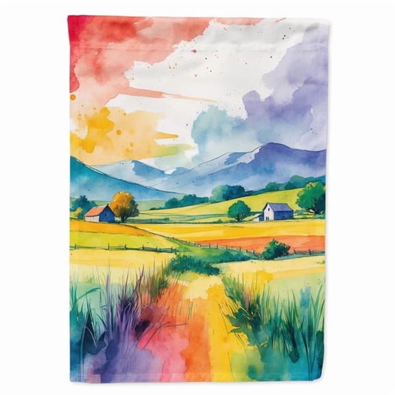 Carolines Treasures DAC8626CHF 40 x 28 in. Gay Pride in Rural Spaces House Flag