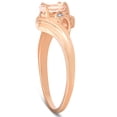 thumbnail image 3 of Pompeii 1/2ct Morganite & Diamond Ring 14K Rose Gold (H/I,I2-I3), 3 of 4
