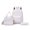 White, variant on BUTIED Schoolbag Set Floral Prints Backpack Lightweight Textured Fabric Bookbag with Crossbody Lunch Bag Pencil Pouch, Perfect for College & 6-15