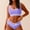 Purple, variant on Bikini Women High Cut Women Bathing Suit Tummy Control Push Up High Waist Oversized Spaghetti Strap Sports Swimsuits for Women Summer Beach for Lap Swimming and Training