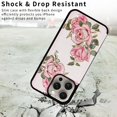thumbnail image 6 of Dteck for iPhone 16 Pro Max Case Wallet with Card Holder,RFID Blocking PU Leather Floral Flower Pattern Flip Folio Kickstand Case with Double Magnetic Clasp,Three Roses, 6 of 6