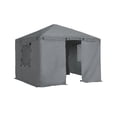 thumbnail image 2 of Sojag 12 x 10 x 10 ft Grey Winter Cover For Gazebos,Gazebo Accessory, 2 of 8