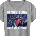 thumbnail image 3 of Disney - Darkwing Duck - Me & My Bestie Getting Food - Women's Short Sleeve Graphic T-Shirt, 3 of 5