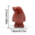 thumbnail image 2 of Simpático pingüino de cuarzo rosa — «Eres mi pingüino para siempre» y «Amistad». Un detalle para un ser querido o un amigo, tanto para él como para ella, 2 of 3