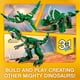 thumbnail image 2 of Juguete Creator Mighty Dinosaurs, modelo 3 en 1, figuras de dinosaurios T. rex, triceratops y pterodáctilo, regalos para niños y niñas de 7 a 12 años. El mejor regalo para el Día del Niño., 2 of 5