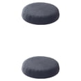 thumbnail image 3 of ZheElen Grippers Backing Stool Cushions – Stay In Place For Added Polyester Round Cushion Seat Covers Mild Waterproofing dark gray 2Set, 3 of 6