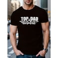 thumbnail image 5 of Camiseta TOP DAD con estampado de estrellas para hombre, corte regular, cuello redondo, transpirable y elegante, cómoda y cuidadosamente confeccionada para entrenar y para el tiempo libre., 5 of 5