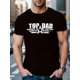 thumbnail image 1 of Camiseta TOP DAD con estampado de estrellas para hombre, corte regular, cuello redondo, transpirable y elegante, cómoda y cuidadosamente confeccionada para entrenar y para el tiempo libre., 1 of 5
