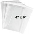 thumbnail image 3 of 200 Pack Clear Resealable Cellophane Bags - Thick 2 MIL Glossy Self Seal Cello Bag for Gifts, Food, Soap, Candles and Bakery Goods 4" X 6" - 200 Pack, 3 of 5