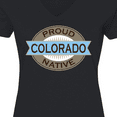 thumbnail image 4 of Inktastic Proud Colorado Native Women's V-Neck T-Shirt, 4 of 5