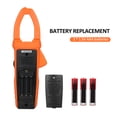 thumbnail image 2 of Lepmerk Professional True RMS Digital Clamp Meter - 6000 Counts, Auto-Ranging AC/DC Voltage, Current, Resistance, Capacitance, Temperature, Continuity, Duty Cycle - Orange PM2128 with Battery Included, 2 of 6