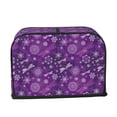 thumbnail image 2 of Picia Purple Snowflakes Print 2 Slice Toaster Cover , Toaster Protector Dustproof Kitchen Appliance Cover, Kitchen Appliance Dustproof Protector, 2 of 7