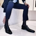 thumbnail image 2 of 1 Pairs Pack Mens Thin See-Through Silky Sheer Dress Socks Breathable Business, 2 of 7
