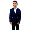 thumbnail image 3 of Elie Balleh  Milano Italy Boys' Navy Pattern Jacket/ Blazer, 3 of 5