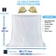 thumbnail image 3 of La mejor mosquitera - Mosquitera con dosel grande para cama doble - Repelente de insectos - Bonificaciones gratuitas: Un kit de suspensión completo y bolsa de transporte, 3 of 5