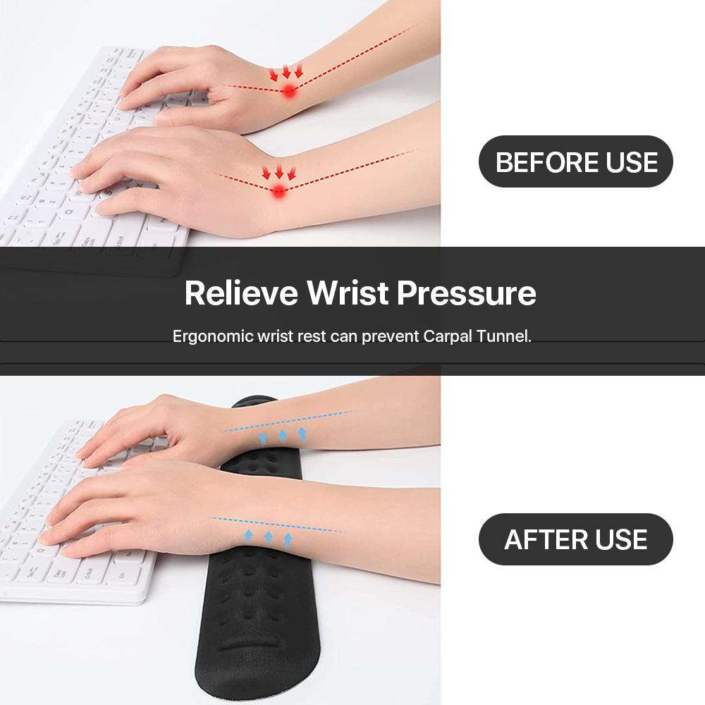 OWNTECH Ergonomic Keyboard and Mouse Wrist Rest Set photo 7