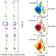 thumbnail image 2 of Cheerland 3D Honeycombs Tropical Fish Bubble Garland, Under The Sea Party Decorations, 2 of 8