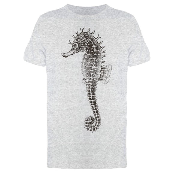 Sketch Seahorse Pencil T-Shirt Men -Image by Shutterstock, Male Large