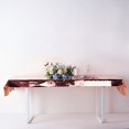 thumbnail image 3 of BalsaCircle 40" x 90" Rose Gold Metallic Rectangular Disposable Plastic Tablecloth Tables, 3 of 6