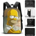 thumbnail image 2 of OSBELE Simpson Children's Backpacks,The Simpsons Kids Backpack Student Bookbags 3D Printed Teenagers Travel Backpacks, Large Capacity Rucksack, 2 of 3
