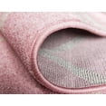 thumbnail image 2 of Unique Loom 3140874 5 x 8 ft. Rounded Trellis Frieze Rectangular Rug, Pink, 2 of 5