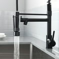 thumbnail image 4 of ANGELES HOME Commerical Kitchen Faucet with Sprayer, Single Handle Pull Down Sprayer Kitchen Sink Faucet with LED Light Two Spout, Matte Black, 4 of 9
