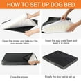 thumbnail image 4 of PayUSD Dog Bed for Large Dogs Thick Orthopedic Dog Mat with Removable Washable Double Layer Waterproof Cover Pet Beds Mat Egg-Crate Foam, L(36"X27"), Gray, 4 of 6