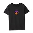 thumbnail image 4 of Camiseta para mujer, disfraz de verano, camiseta suave con cuello redondo para senderismo, vacaciones, mochilero Negro, 4 of 7