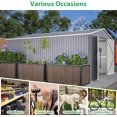 thumbnail image 6 of Thanaddo 11x13 FT Outdoor Storage Shed, Metal Steel Utility Tool Shed Storage House with Double Lockable Doors & Air Vent for Backyard Garden Patio Lawn Gray, 6 of 8