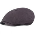 thumbnail image 2 of SikaFu Men Caps Solid Plain Ivy Flat Newsboy Caps High Quality Cotton Beret Caps Artist Painter Berets Men Vintage Octagonal Cap, 2 of 6
