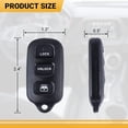 thumbnail image 3 of 2 For 1999 -2009 Toyota 4 Runner Remote Keyless Entry Key Fob HYQ12BAN HYQ12BBX, 3 of 7