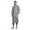 Gray, variant on Turquaz Linen Lightweight Long Waffle Kimono Spa Robe for Men (Small/Medium, Black)
