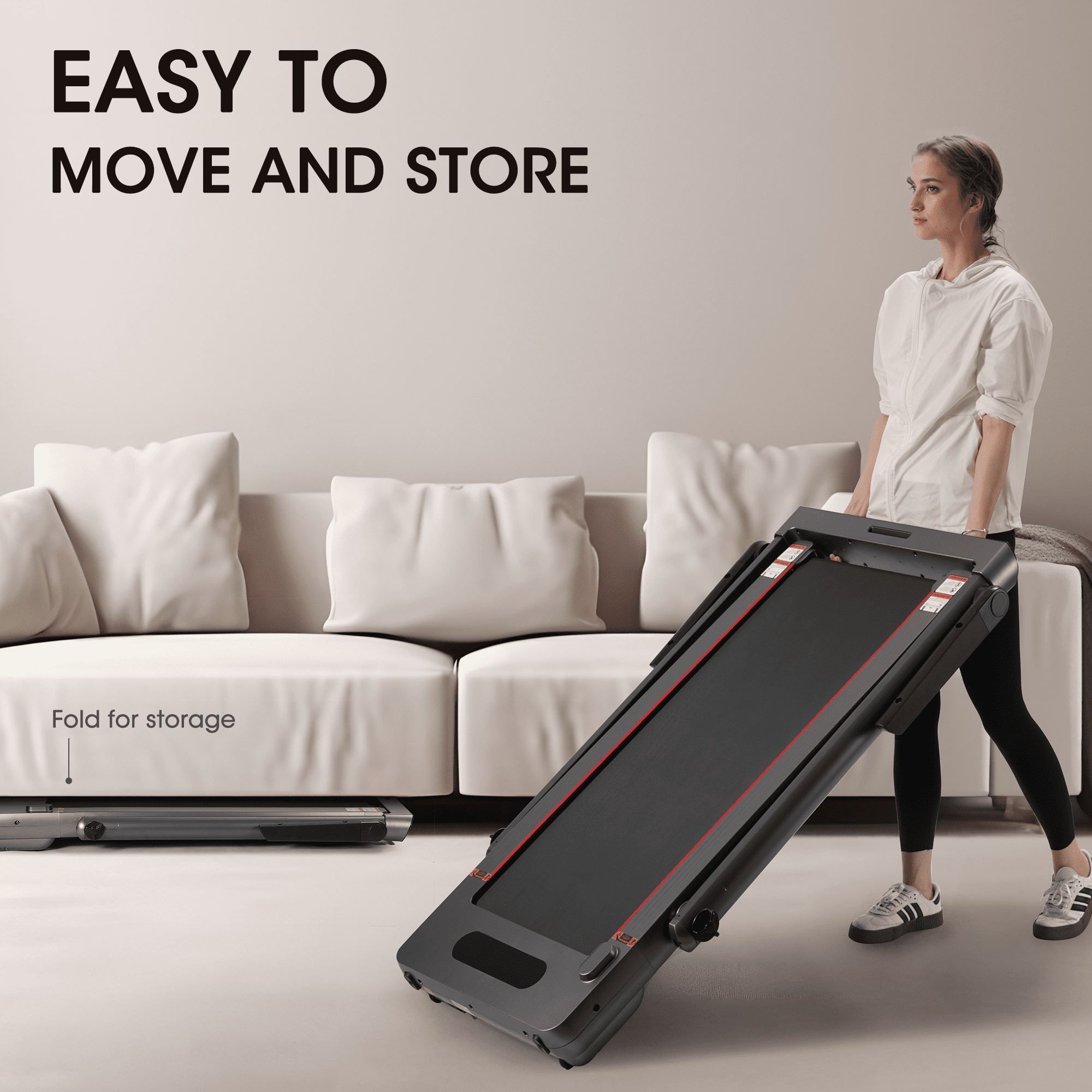 Maxkare 2 in 1 Folding Treadmill 3.0HP 9MPH Walking Running Machine 286LBS Max Capacity Under Desk Treadmill Touch Screen Remote Control Bluetooth Connectivity Walmart Business Supplies