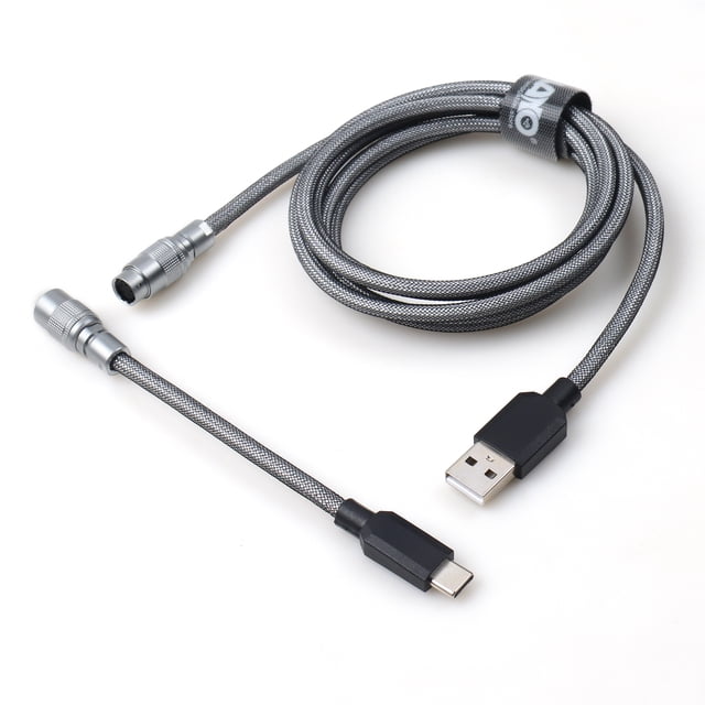 USB to Type C Mechanical Keyboard Cables with YC8 Aviator Detachable Connector Customizable Long Straight Length 1.5M , Short length 14cm Y6
