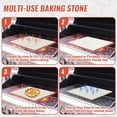 thumbnail image 4 of 18'' Square Pizza Stone Baking Stone Cordierite Bread Stone for Oven Grill, Thermal Shock Resistant Ideal for Baking Different Sizes of Pizzas or Bread, 4 of 12