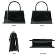 thumbnail image 3 of Milisente Women's Evening Bag Bridal Party Clutch Purses Cocktail Prom Handbags with Patent Leather（black）, 3 of 7