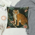 thumbnail image 2 of Nawypu  Tiger Pillow Cover Peacock Forest Animal Decorative Throw Pillows Case Cushion Cover for Bedroom Sofa Living Room Couch Chair Office, 2 of 5