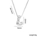 thumbnail image 2 of Collar con Inicial Personalizado para Mujer y Mamá - Colgante de Aleación Bañado En Plata, Regalo de Joyería con 12 G de Peso | Acabado Galvanizado, 2 of 2