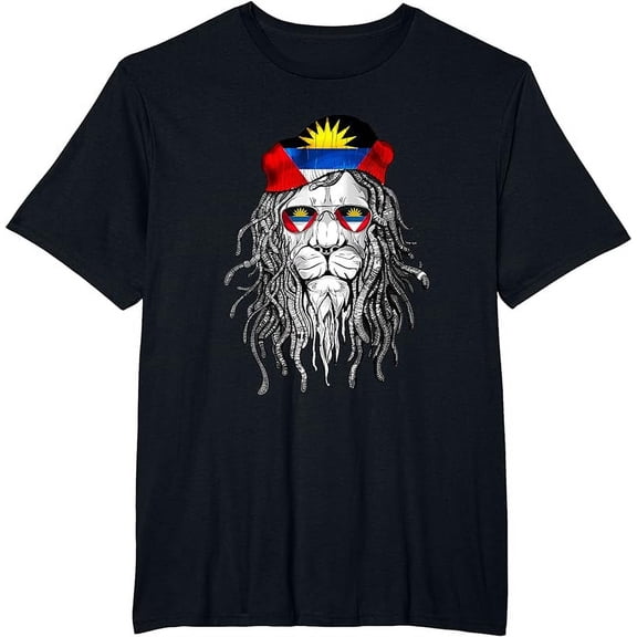 Antigua and Barbuda TShirt Antigua and Barbuda Flag Lion Tee