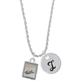 thumbnail image 1 of Delight Jewelry Two-tone Shadow Box ''Faith'' with Cross Silvertone Script Initial Disc - I - Charm Necklace, 20"+3", 1 of 4