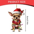 thumbnail image 3 of Christmas Dog Car Pendant Cute Design: This Pendant Features A And Dog Design Showcasing A Festive And Joyful Atmosphere Suitable For All Dog Enthusiasts., 3 of 5