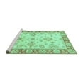 thumbnail image 2 of Ahgly Company Machine Washable Indoor Rectangle Oriental Turquoise Blue Traditional Area Rugs, 3' x 5', 2 of 4