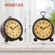 thumbnail image 2 of Vintage Hangable Battery Alarm Clock Metal Night Light Super Silent Table Desk Quartz Clock Time, 2 of 4