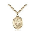 thumbnail image 1 of Gold Filled Our Lady of Lebanon Pendant 1 x 3/4 inches with Heavy Curb Chain, 1 of 1
