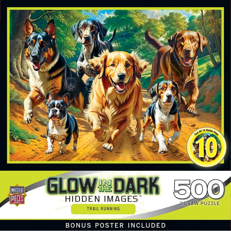 MasterPieces Trail Running Adventure 500 Piece Glow Puzzle photo 2