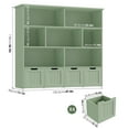 thumbnail image 3 of Homfa 7 Cube Toy Storage Organizer, Kids Geometric Bookcase and Bookshelf with 4 Drawers, Green, 3 of 9